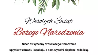 Wesołych Świąt Bożego Narodzenia